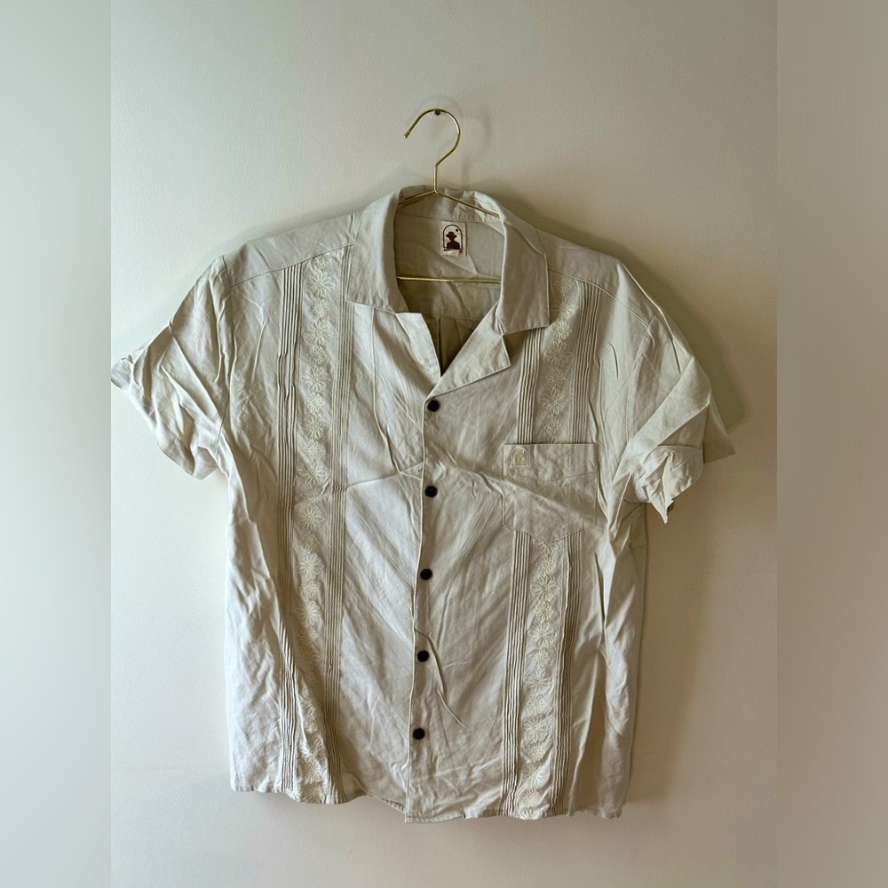 Dandy Del Mar XL Brisa Linen Shirt in Ivory